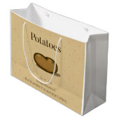 Humorale Anweisungen zur Aufbewahrung von Lebensmi Große Geschenktüte (Vorderseite Schrägansicht)