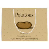 Humorale Anweisungen zur Aufbewahrung von Lebensmi Große Geschenktüte (Rückseite)