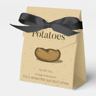 Humorale Aufbewahrungsanweisungen Potato Sack Styl Geschenkschachtel