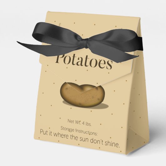 Humorale Aufbewahrungsanweisungen Potato Sack Styl Geschenkschachtel (Vorderseite)