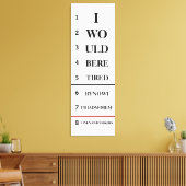 Humorale Augendiagramm-Leinwand Leinwanddruck (Insitu (Wohnzimmer))