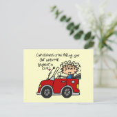 Humorale Autokrankheit Postkarte (Stehend Vorderseite)