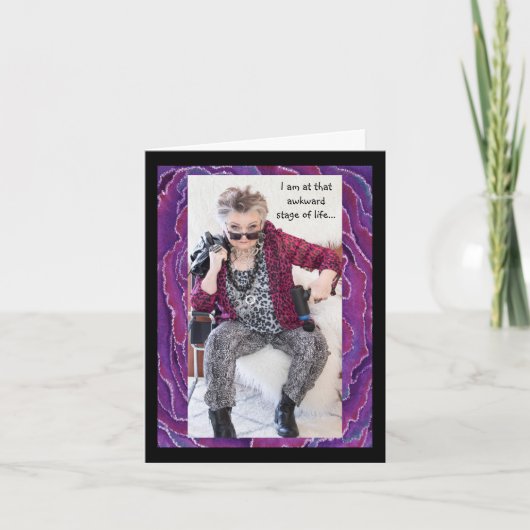 Humorale Awkward-Bühne der Lebenskarte Karte (Vorderseite)