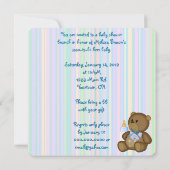 Humorale Babydusche Einladung (Rückseite)