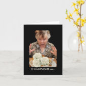 Humorale Blumenblüte, die zu Pizza umgetaucht wird Karte (Gelbe Blume)