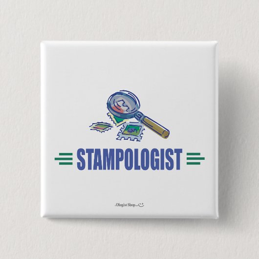 Humorale Briefmarke-Sammlung Button (Vorderseite)