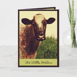 Humorale Bull Foto Vatertagskarte Karte