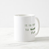Humorale Bürozeit, Spielen, einfache grüne Kaffeetasse (VorderseiteRechts)
