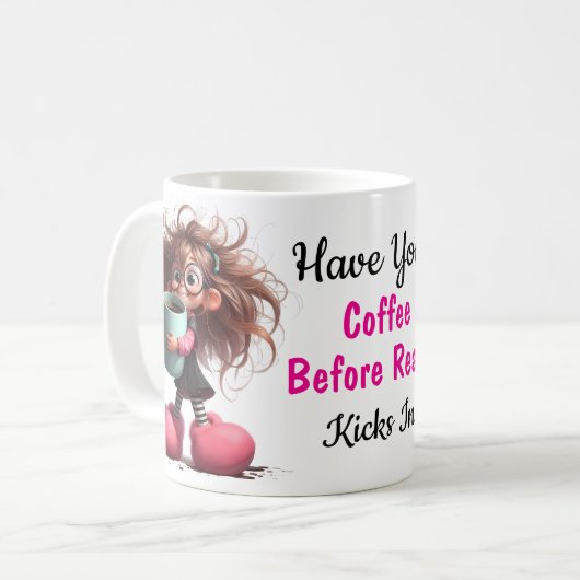 Humorale Coffee Classic Tasse, 11 oz Kaffeetasse (Vorderseite Links)