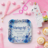 💍 Humorale Cornblumen und Lavender Elegance Pappteller (Party)