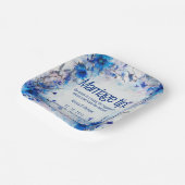 💍 Humorale Cornblumen und Lavender Elegance Pappteller (Gewinkelt)