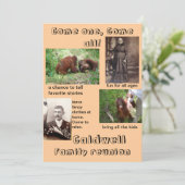 Humorale Einladungen Wiedersehen (Stehend Vorderseite)