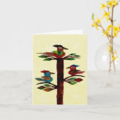 Humorale Erntedank-Dinner und Halbzeit Karte (Gelbe Blume)