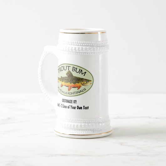 Humorale Fischerei Bierglas (Vorderseite Links)