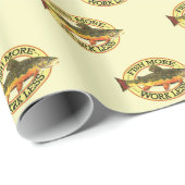 Humorale Fischerei Geschenkpapier (Rolleneckpunkt)