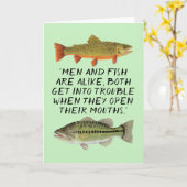 Humorale Fischereikarte Karte (Gelbe Blume)