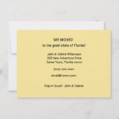 Humorale Florida Moving Ankündigung (Rückseite)