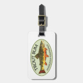 Humorale Forellenfischerei Gepäckanhänger (Vorderseite vertikal)