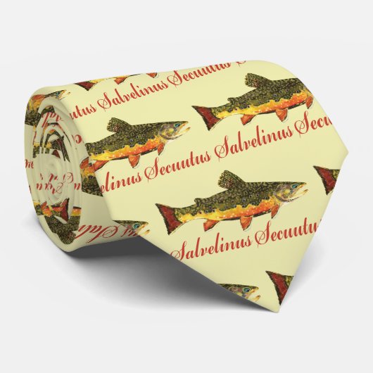 Humorale Forellenfischerei Krawatte (Gerollt)