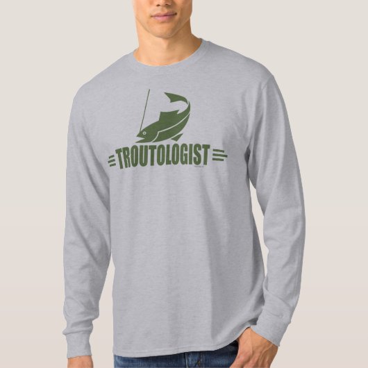 Humorale Forellenfischerei T-Shirt (Vorderseite)