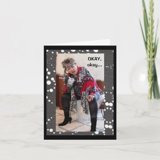 Humorale Frauen beweisen, dass sie eine Grußkarte Karte (Vorderseite)