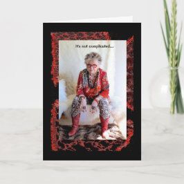 Humorale Frauen, die ihr Leben verkünden, sind ein Karte