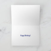 Humorale Frauenhaarrollen Retro Birthday Karte (Innenseite)