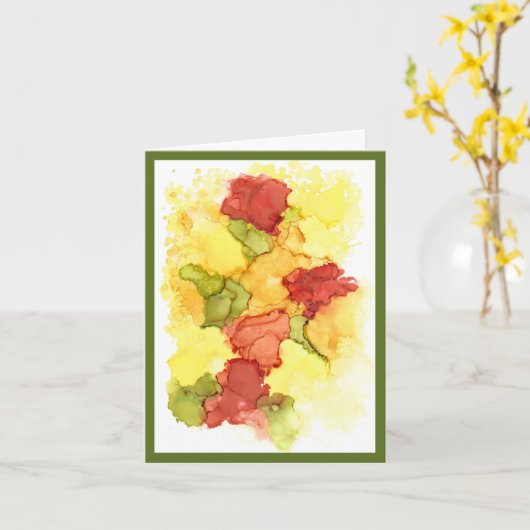 Humorale Gartenfakte Karte (Gelbe Blume)