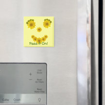 Humorale Gelbe Wildblumen Fotos lächeln Custom