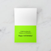 Humorale Grußkarte zum 70. Geburtstag Karte (Innenseite)