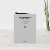Humorale Halloween-Rotzenkarte Karte (Rückseite)