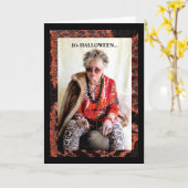 Humorale Halloween- und Coffeinkarte Karte (Gelbe Blume)