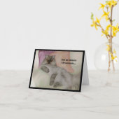 Humorale Katze als CAT Karte (Gelbe Blume)