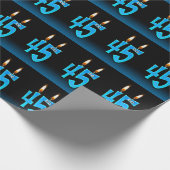 Humorale Kerzen aus dem 45. Geschenkpapier (Ecke)