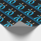 Humorale Kerzen aus dem 70. Geschenkpapier (Ecke)