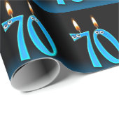 Humorale Kerzen aus dem 70. Geschenkpapier (Rolleneckpunkt)