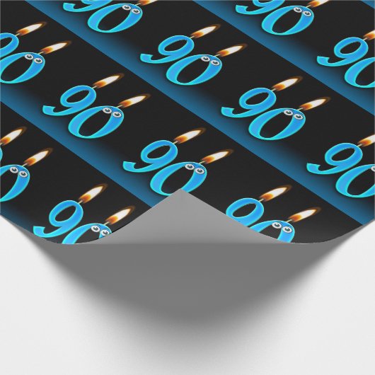 Humorale Kerzen aus dem 90. Geschenkpapier (Ecke)