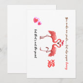 Humorale Liebe Card: Lächelnd, Kokette Karte (Vorne/Hinten)