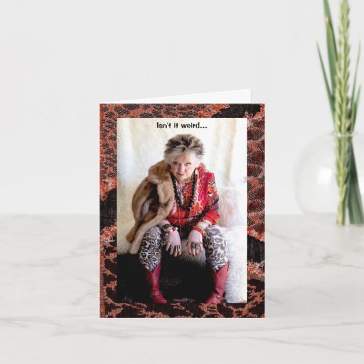 Humorale Links und rechte Grußkarte Karte (Vorderseite)