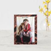 Humorale Links und rechte Grußkarte Karte (Gelbe Blume)