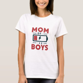 Humorale Mama von Jungen - Akku mit geringem Power T-Shirt
