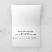 Humorale Messbandförderkarte Karte (Innenseite)