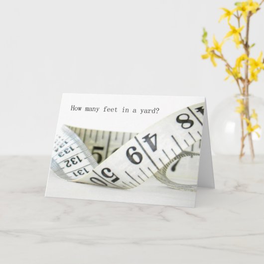 Humorale Messbandförderkarte Karte (Gelbe Blume)