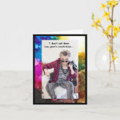 Humorale Neujahrsvorsätze Grußkarte Karte (Gelbe Blume)