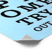 Humorale Optometrie aus den Augen Poster (Ecke)