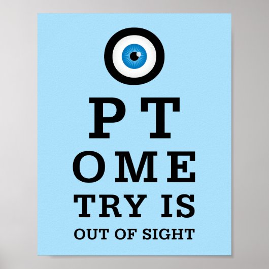 Humorale Optometrie aus den Augen Poster (Vorne)