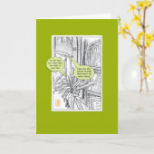 Humorale Pflanze- und Lampenlederkarte Karte (Gelbe Blume)