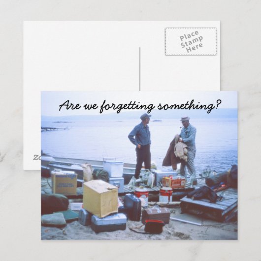 Humorale Postkarte (Vorne/Hinten)