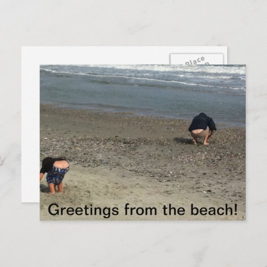 Humorale Postkarte (Vorne/Hinten)