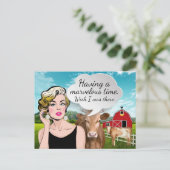 Humorale Postkarte (Stehend Vorderseite)